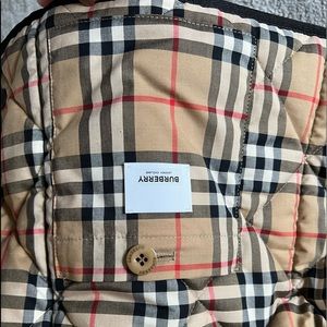 Gently used Authentic Burberry jkt. Size XL. Black Burberry print on the inside.